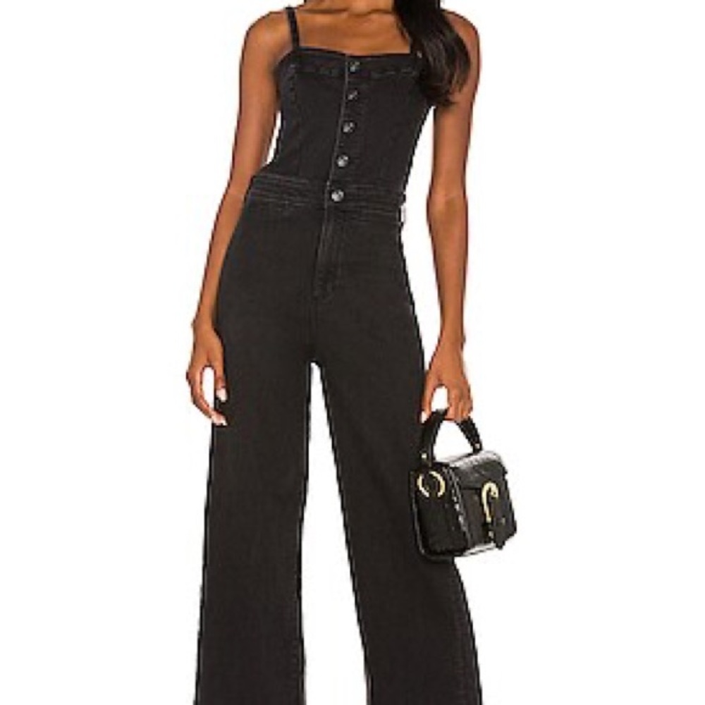 Paige Denim Jumpsuit (Black)